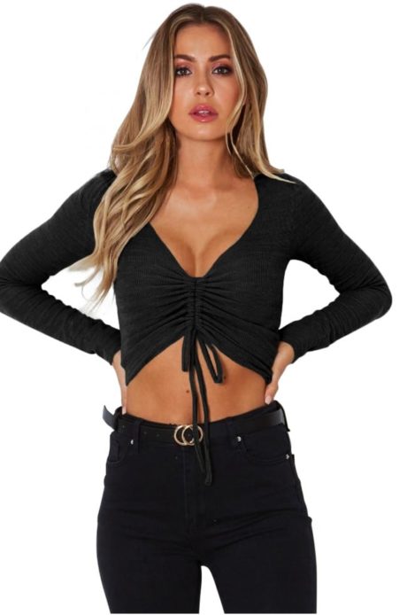 black-cinched-lace-up-long-sleeve-crop-top-lc251531-2-29318 (1)