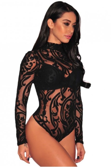 black-sheer-mesh-print-long-sleeves-bodysuit-lc32110-2-20141 (1)