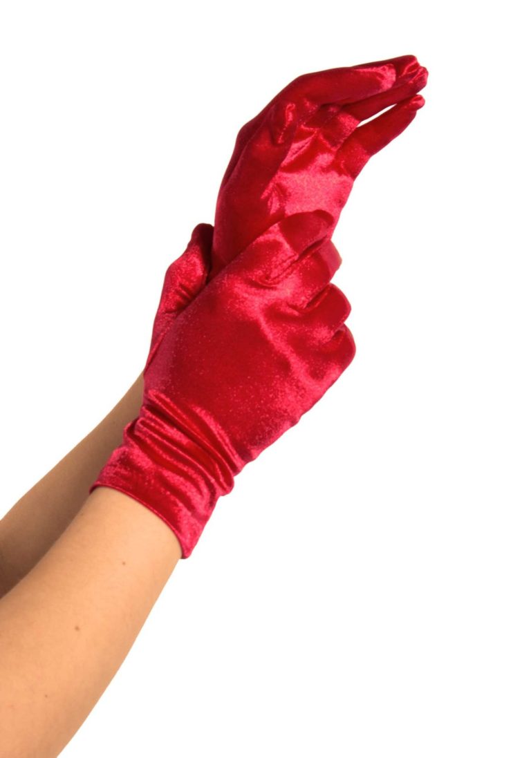 Röda handskar kort modell